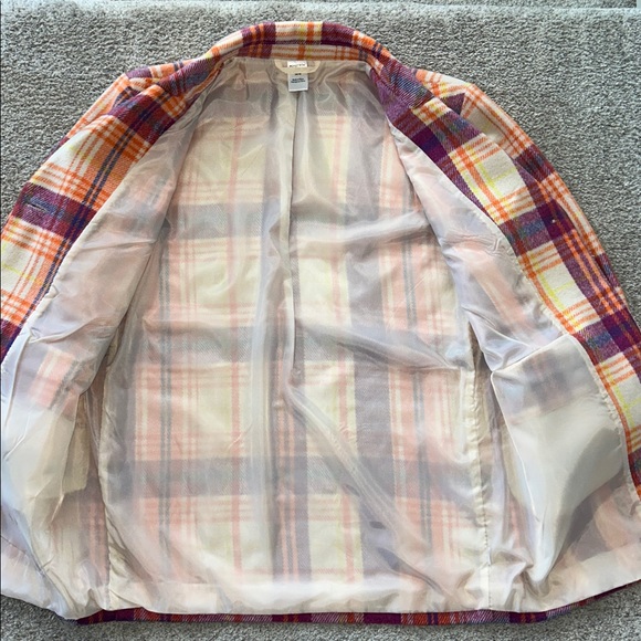 Nordstrom Plaid Button-Up Jacket - Picture 6 of 7